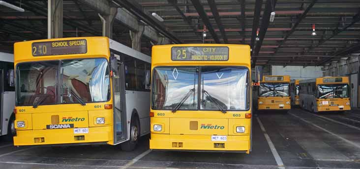 Metro Tasmania Scania N113CRB Ansair 601, 603, 175 & 188